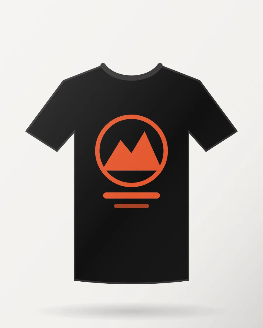 Dhaka City Lines Graphic Tee in Black – front view