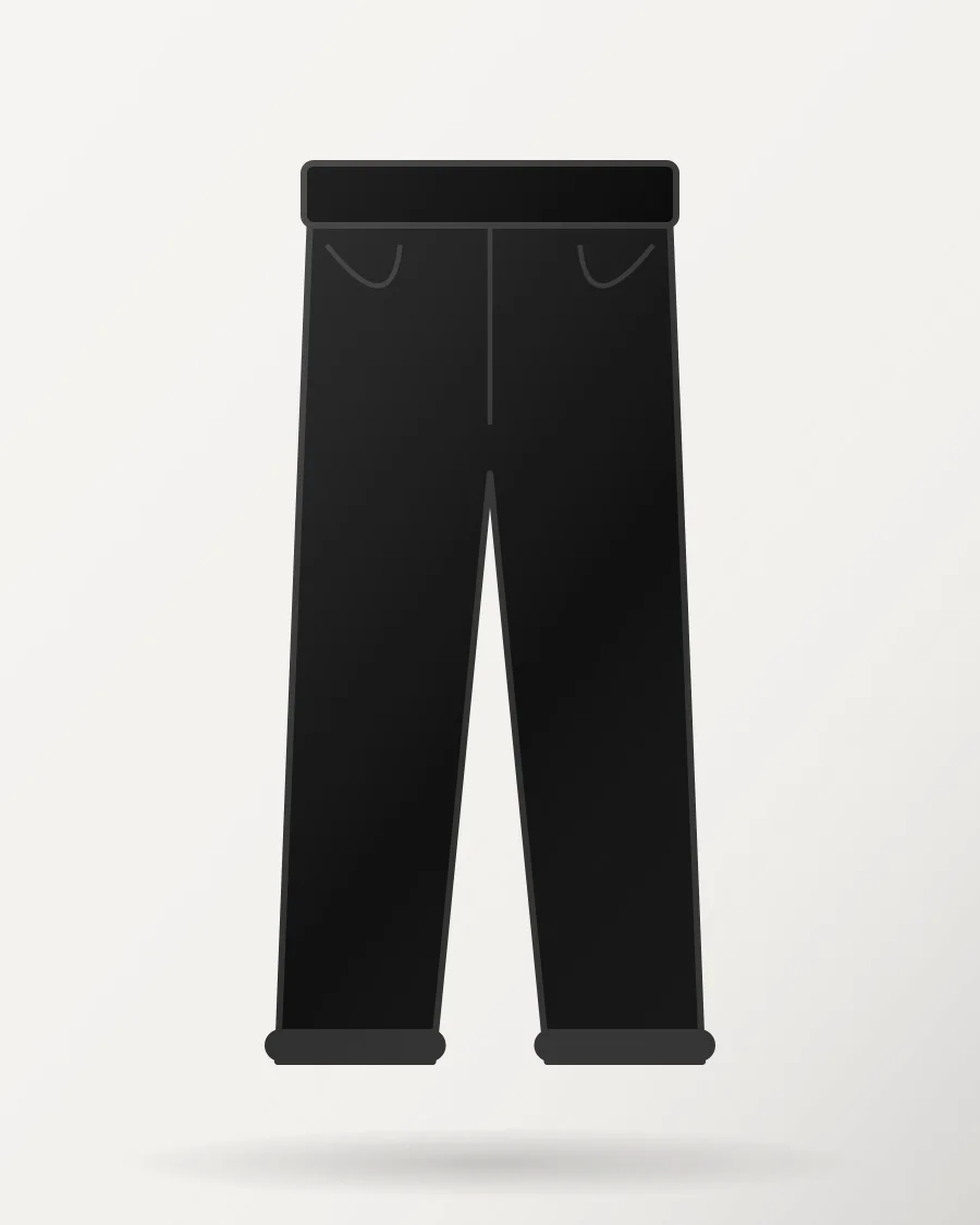 Everyday Cotton Joggers in Black – front view