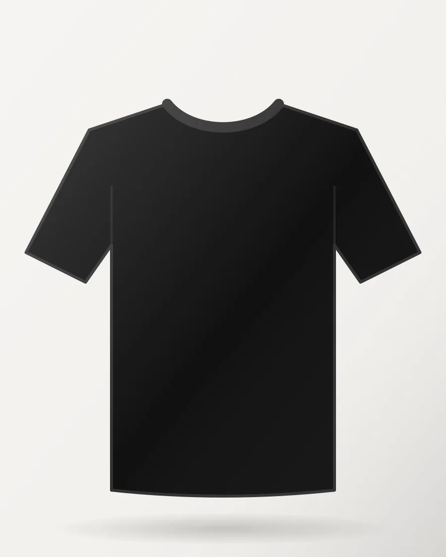 Oversized Drop Shoulder Tee in Black – front view