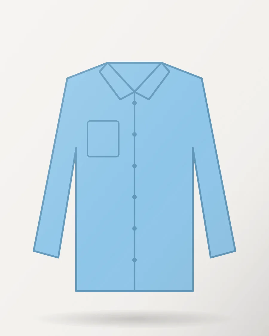 Oxford Button-Down Shirt in Sky Blue – front view