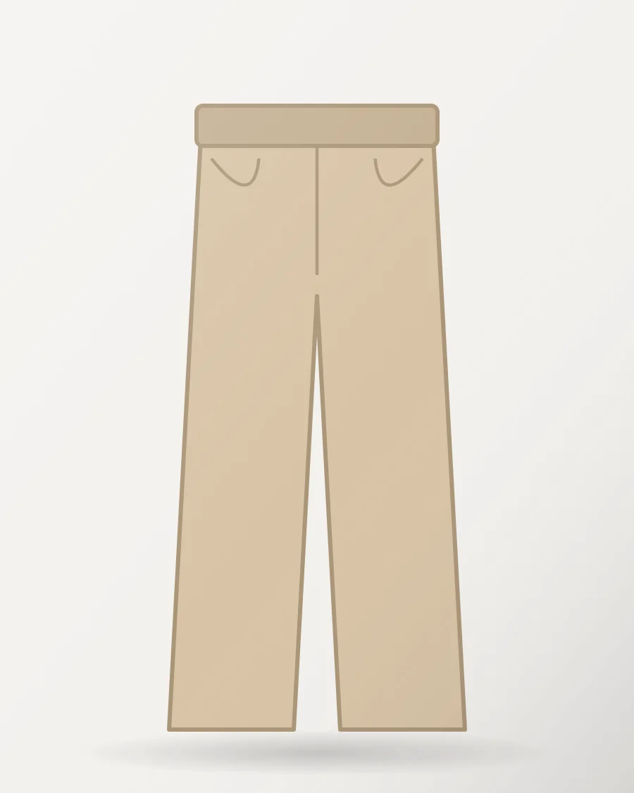 Slim Fit Stretch Chinos in Beige – front view